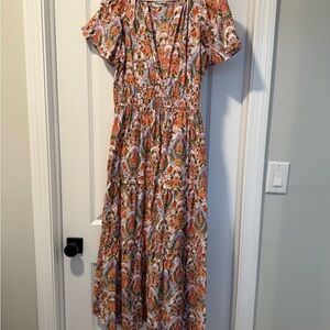 Anthropologie Multicolor Paisley Maxi Dress